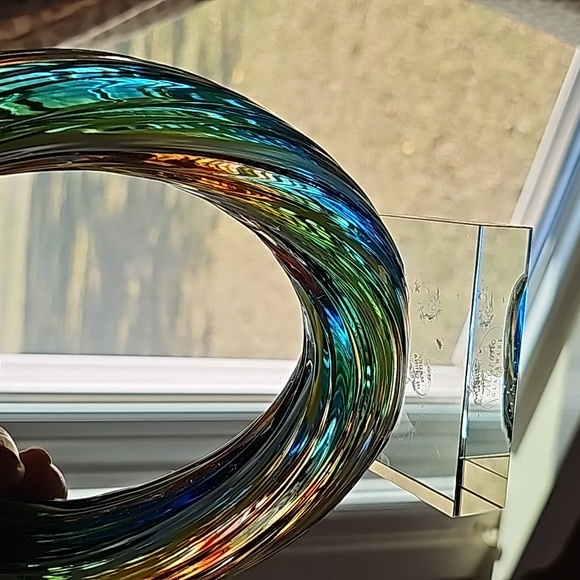 MCM multi colored Murano style glass sculpture - Picture 8 of 10